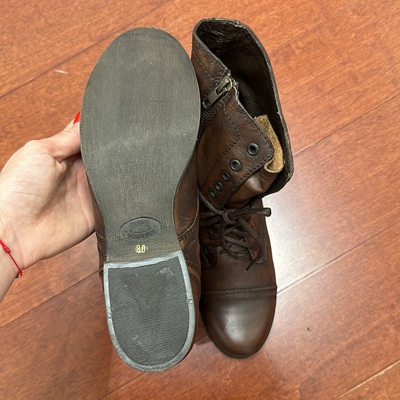 Steve Madden Lace Up Troop Boots Size 8 - Picture 7 of 7